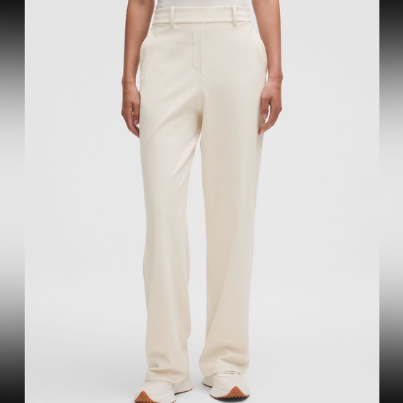 EUC daydrift high rise straight leg trouser light ivory sz Small short lululemon - Picture 11 of 16